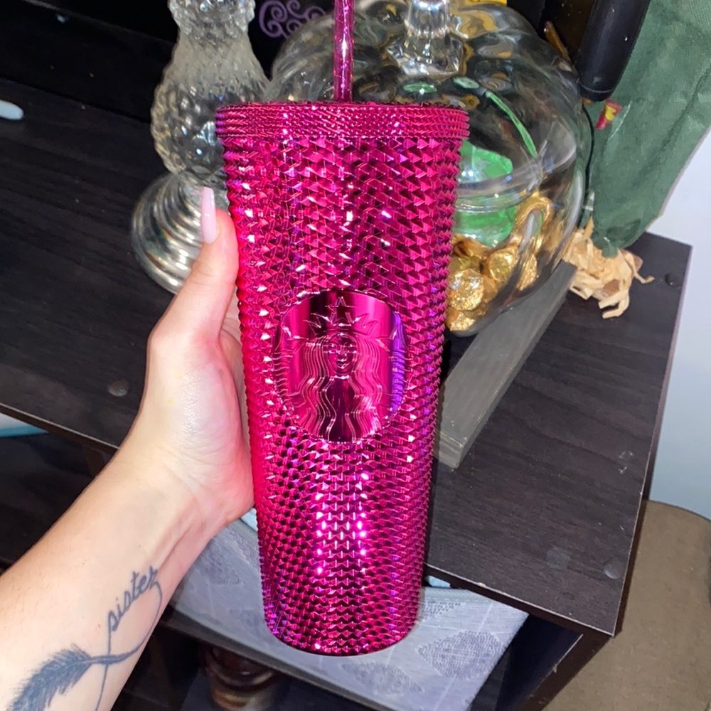 Starbucks Metallic Pink Holiday 2022